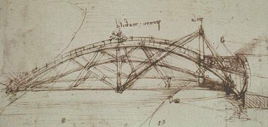 One of the many bridges Da Vinci designed